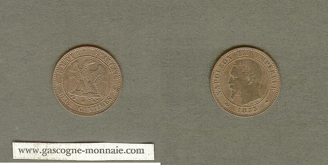 5 centimes Napoleon III 1855MA EF/gEF